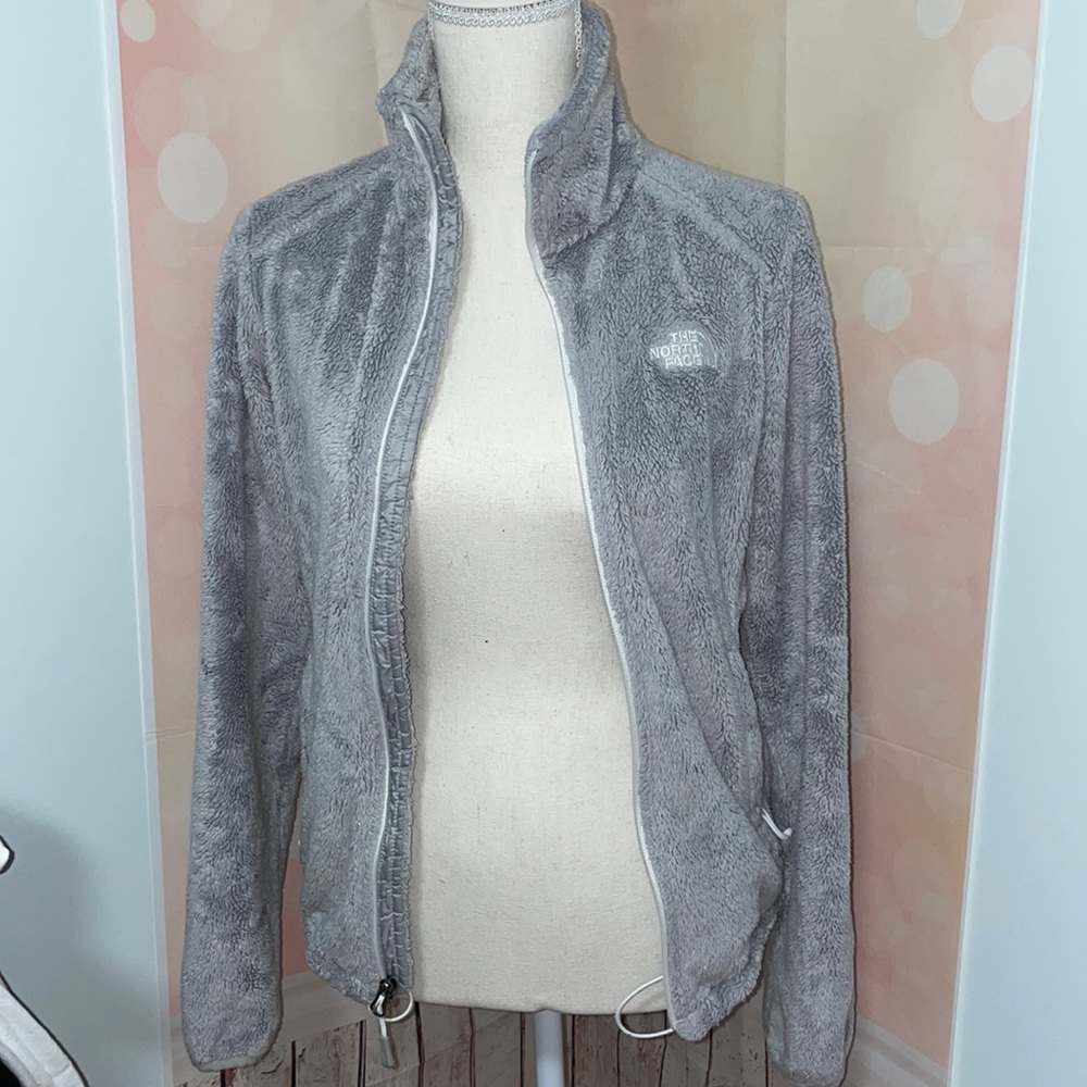 Fuzzy northface jacket
